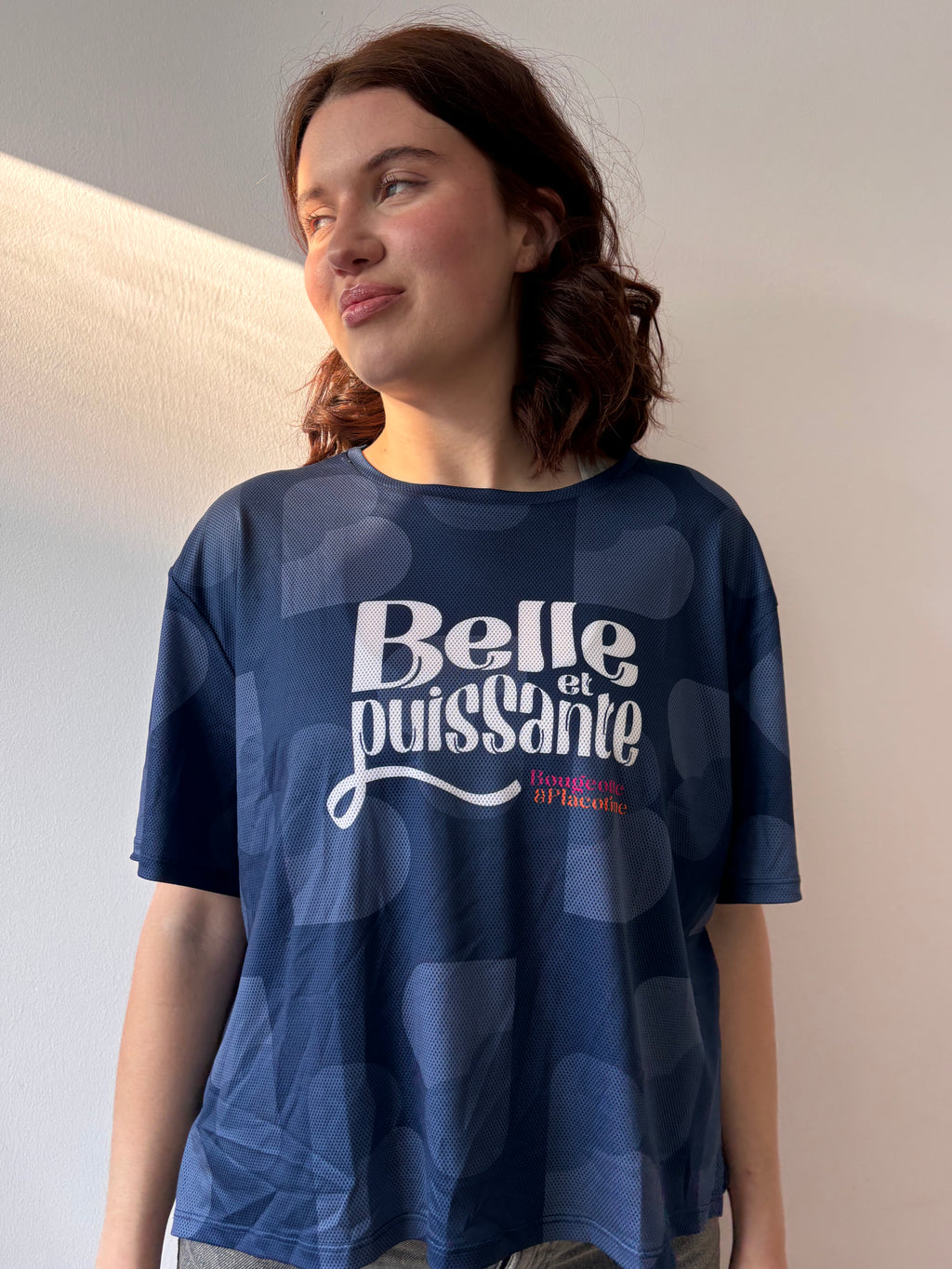 T-shirt bleu - Belle et Puissante