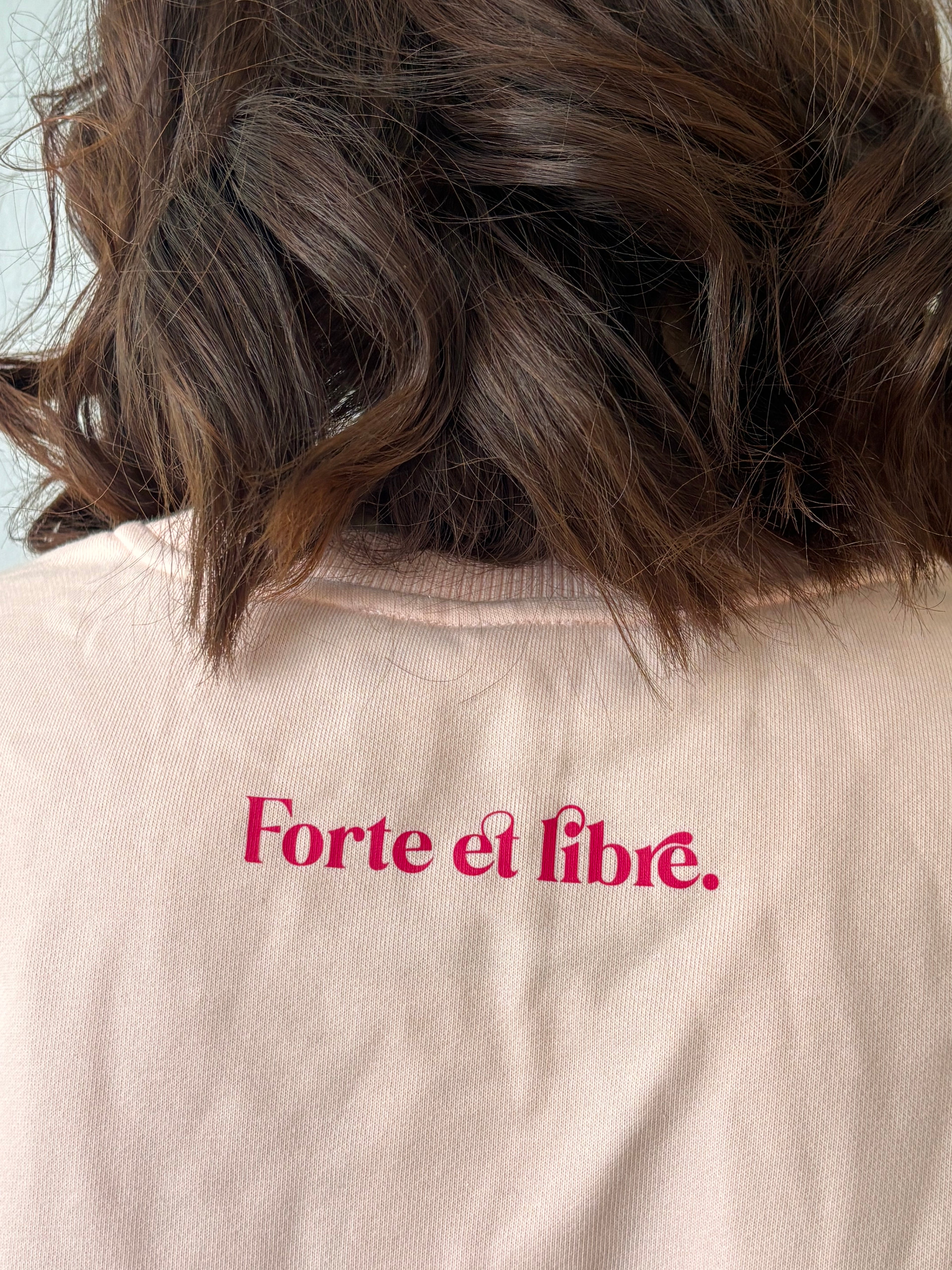 Crewneck rose régulier