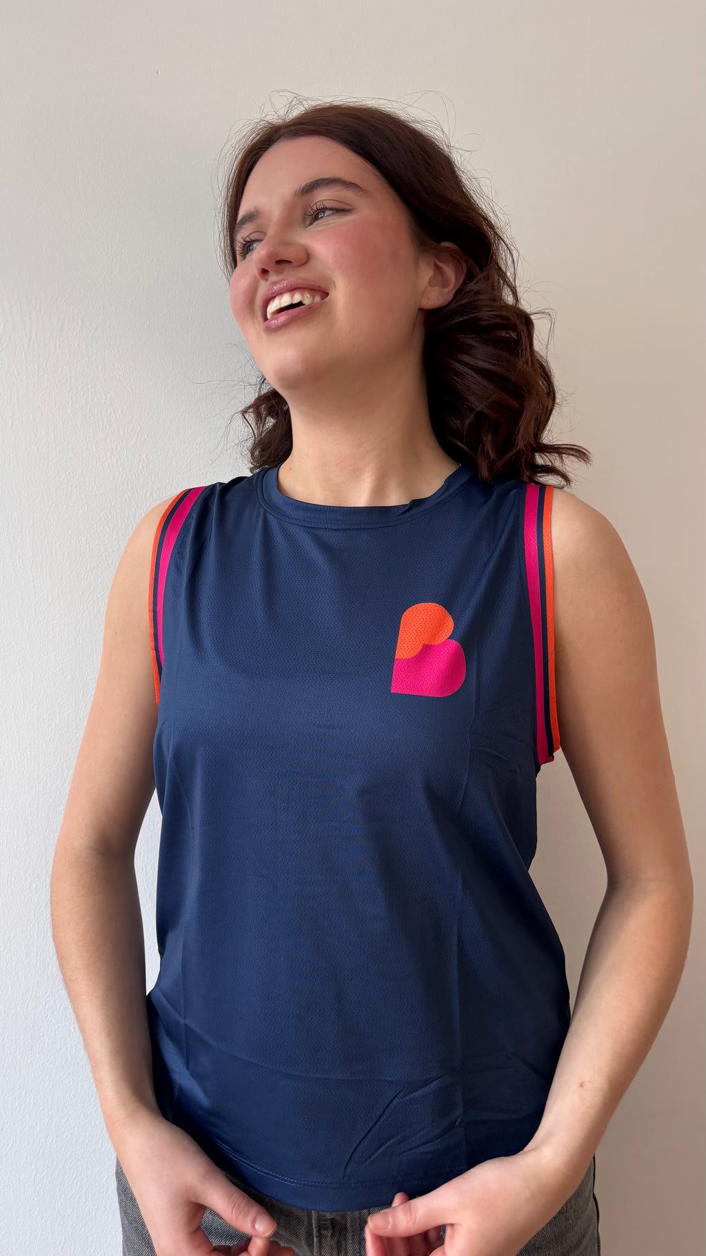 Camisole de sport marine