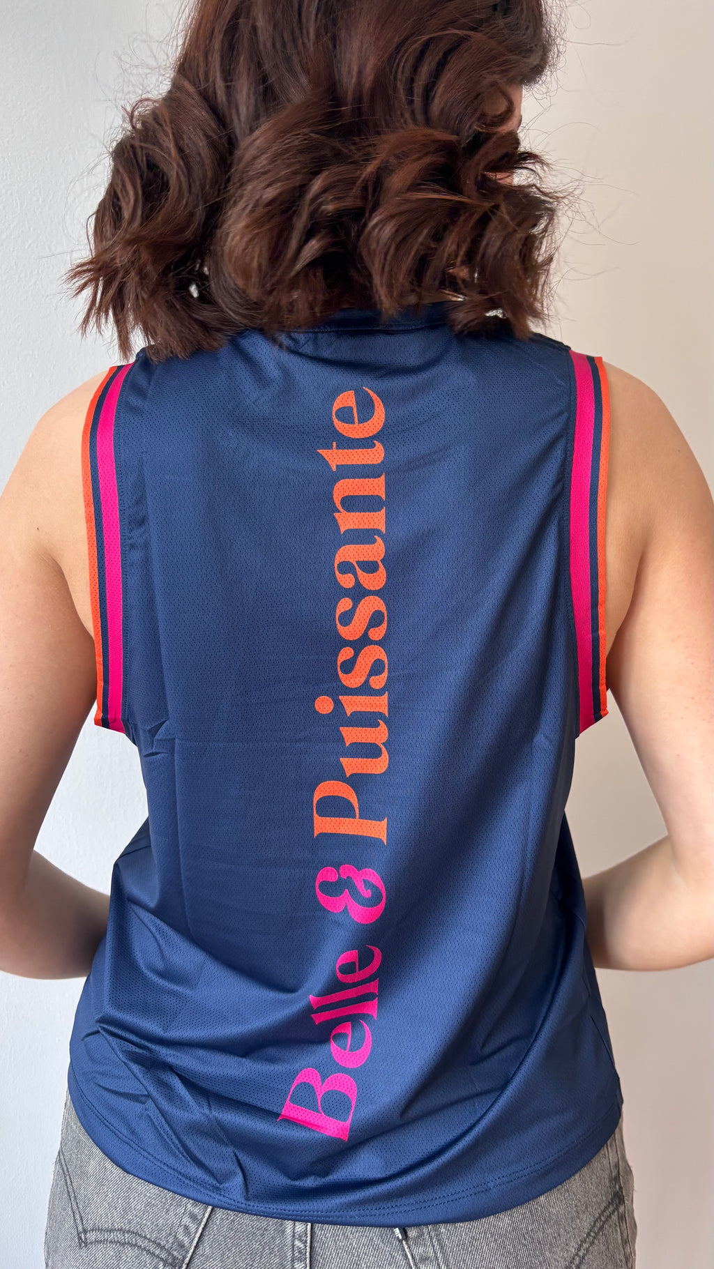 Camisole de sport marine